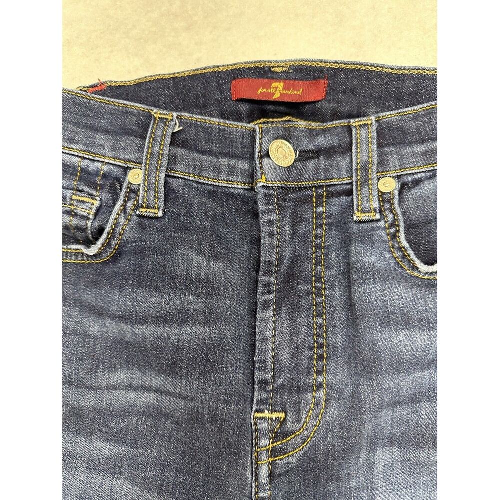 Seven 7 For All Mankind High Waist Ankle Gwenevere Skinny Jeans Pants Size 27 - Picture 2 of 8